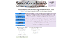 Desktop Screenshot of montanasgranitememorials.com